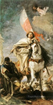 ジョバンニ・バティスタ・ティエポロ Painting - ムーア人を征服する聖ヤコブ大王 ジョバンニ・バッティスタ・ティエポロ